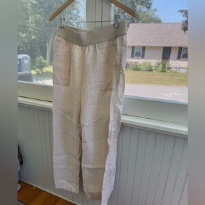 Women’s lands end linen beach pants 12P